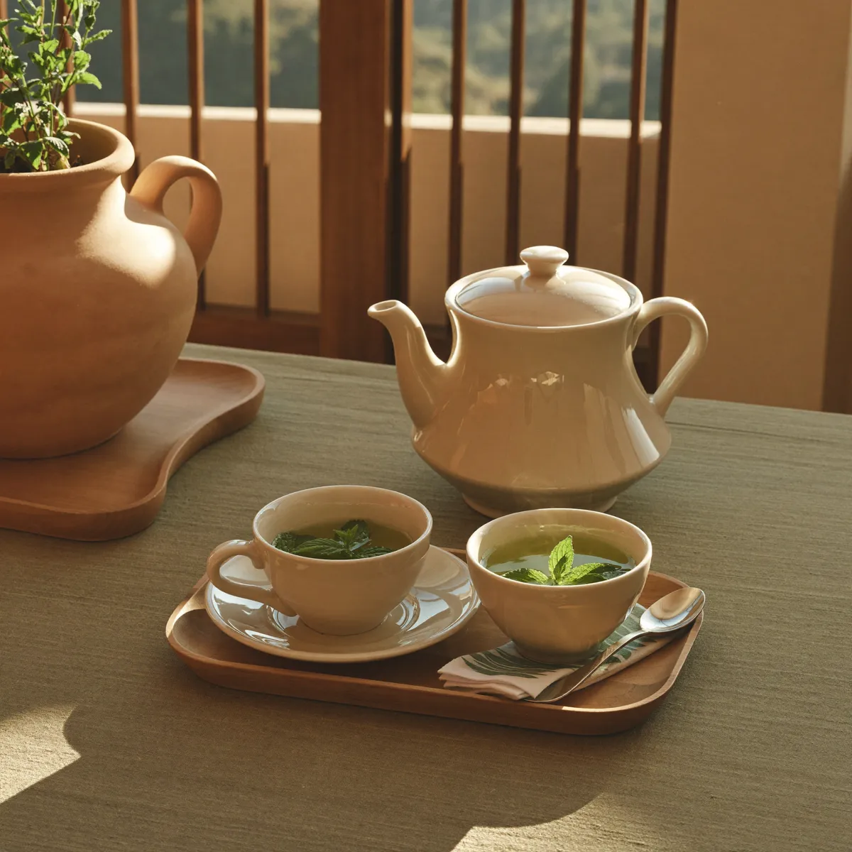 Tea steaming after the Saturday class